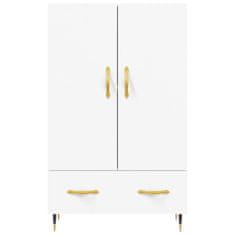 Greatstore Skříň highboard bílá 69,5 x 31 x 115 cm kompozitní dřevo