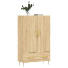 Greatstore Skříň highboard dub sonoma 69,5 x 31 x 115 cm kompozitní dřevo