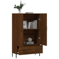 Greatstore Skříň highboard hnědý dub 69,5 x 31 x 115 cm kompozitní dřevo