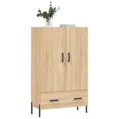 Greatstore Skříň highboard dub sonoma 69,5 x 31 x 115 cm kompozitní dřevo