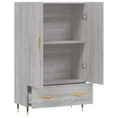 Greatstore Skříň highboard šedá sonoma 69,5 x 31 x 115 cm kompozitní dřevo