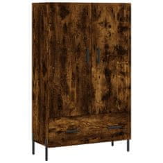 Greatstore Skříň highboard kouřový dub 69,5 x 31 x 115 cm kompozitní dřevo