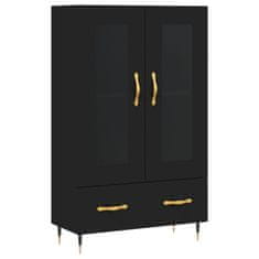 Greatstore Skříň highboard černá 69,5 x 31 x 115 cm kompozitní dřevo