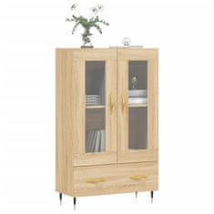 Greatstore Skříň highboard dub sonoma 69,5 x 31 x 115 cm kompozitní dřevo