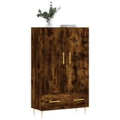 Greatstore Skříň highboard kouřový dub 69,5 x 31 x 115 cm kompozitní dřevo