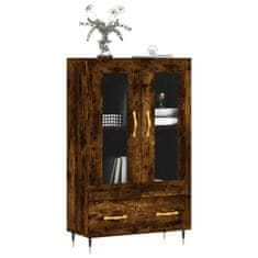 Greatstore Skříň highboard kouřový dub 69,5 x 31 x 115 cm kompozitní dřevo