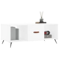 Greatstore Konferenční stolek bílý 102 x 50 x 40 cm kompozitní dřevo