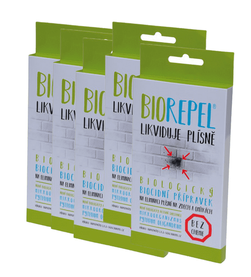 Chytrá houba Bio Repel na plísně v obytných prostorách 1x1g a 1x2g - 10 Kusů