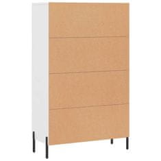 Greatstore Skříň highboard bílá 69,5 x 31 x 115 cm kompozitní dřevo