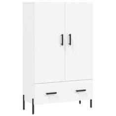 Greatstore Skříň highboard bílá 69,5 x 31 x 115 cm kompozitní dřevo