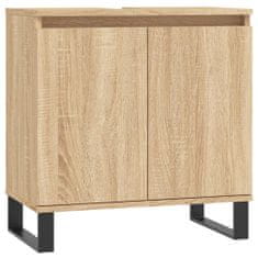 Greatstore Koupelnová skříňka dub sonoma 58 x 33 x 60 cm kompozitní dřevo