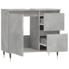 Greatstore Koupelnová skříňka betonově šedá 65x33x60 cm kompozitní dřevo