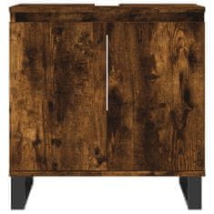 Greatstore Koupelnová skříňka kouřový dub 58 x 33 x 60 cm kompozitní dřevo
