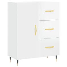 Vidaxl Skříň highboard lesklá bílá 69,5 x 34 x 180 cm kompozitní dřevo