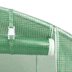 Greatstore Skleník s ocelovým rámem zelený 50 m² 10 x 5 x 2,3 m