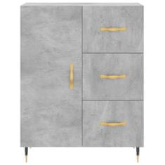 Vidaxl Skříň highboard betonově šedá 69,5x34x180 cm kompozitní dřevo