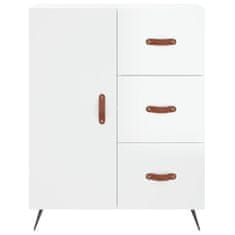 Vidaxl Skříň highboard lesklá bílá 69,5 x 34 x 180 cm kompozitní dřevo