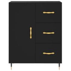 Vidaxl Skříň highboard černá 69,5 x 34 x 180 cm kompozitní dřevo