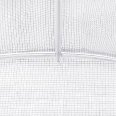 Greatstore Skleník s ocelovým rámem bílý 100 m² 20 x 5 x 2,3 m