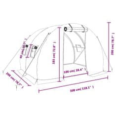 Vidaxl Skleník s ocelovým rámem zelený 6 m² 3 x 2 x 2 m