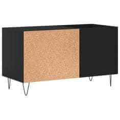 Greatstore Skříňka na LP desky černá 85 x 38 x 48 cm kompozitní dřevo