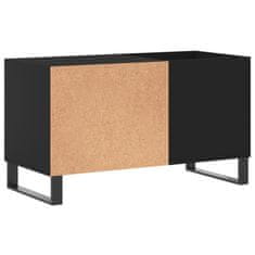 Greatstore Skříňka na LP desky černá 85 x 38 x 48 cm kompozitní dřevo