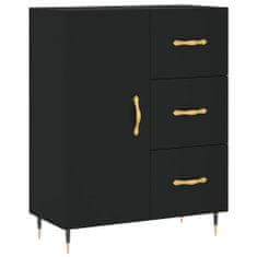 Vidaxl Skříň highboard černá 69,5 x 34 x 180 cm kompozitní dřevo