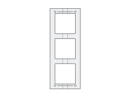 ACI Farfisa MAS63 - hliníkový montážní rámeček 3 moduly