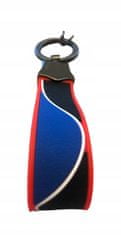 INNA Klíčenka silikonová šňůrka na klíče s karabinou kroužek na klíče černá a modrá barva