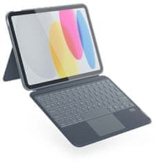 EPICO klávesnice s pouzdrem pro Apple iPad 10,2", Qwerty, šedá (43811101300011)