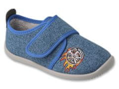 Befado chlapecká obuv SOFTER 902X019 modrá, kožená stélka, velikost 30