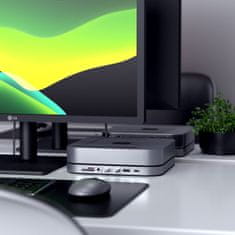Satechi Hliníkový stojan a rozbočovač Mac Mini typu C, tmavě šedý