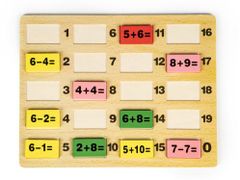LEBULA Vzdělávací matematické bloky s tabulí domino