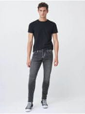 Salsa Collection Šedé pánské skinny fit džíny Salsa Jeans 36/32