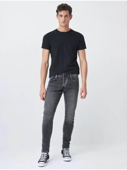 Salsa Collection Šedé pánské skinny fit džíny Salsa Jeans