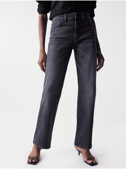 Salsa Collection Černé dámské straight fit džíny Salsa Jeans True