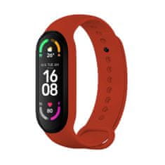 FIXED Silikonový řemínek Silicone Strap pro Xiaomi Band 7/ Mi Band 6/ Mi Band 5, červený