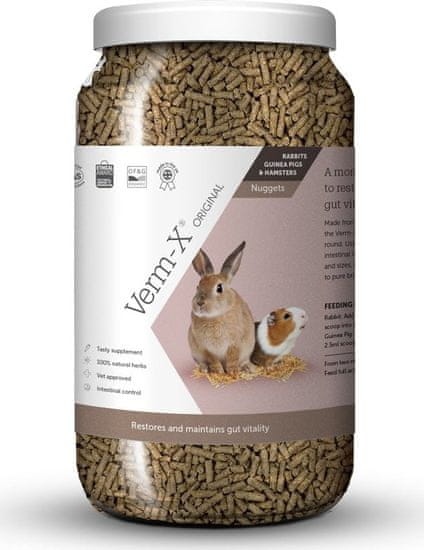 Verm-X Verm-X Přírodní nugetky proti střevním parazitům pro hlodavce 1,5kg