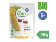 GOOD GOUT BIO Kukuřice s kachním masem 190 g