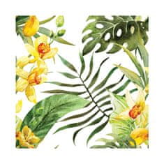 COLORAY.CZ Fototapeta Zlatá orchidej Fototapeta Vliesová 250 x 250 cm