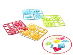 KIK Mozaika dětské puzzle plastové bloky + šroubovák 181 dílků