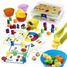 KIK Montessori hra - Spočítej medvídky - 44 dílů KX6260