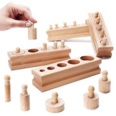 KIK Dřevěná válečková závaží Montessori třídič KX6295