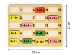 LEBULA Vzdělávací matematické bloky s tabulí domino