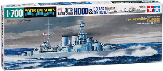 INTEREST Tamiya 1/700 British Navy Hood & E-Class Destroyer.