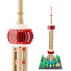 Wange Wange Architect stavebnice Oriental Pearl Tower kompatibilní 1109 dílů