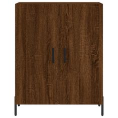 Vidaxl Skříň highboard hnědý dub 69,5 x 34 x 180 cm kompozitní dřevo