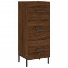 Vidaxl Skříň highboard hnědý dub 34,5 x 34 x 180 cm kompozitní dřevo