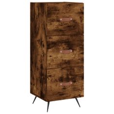 Vidaxl Skříň highboard kouřový dub 34,5 x 34 x 180 cm kompozitní dřevo