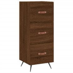 Vidaxl Skříň highboard hnědý dub 34,5 x 34 x 180 cm kompozitní dřevo